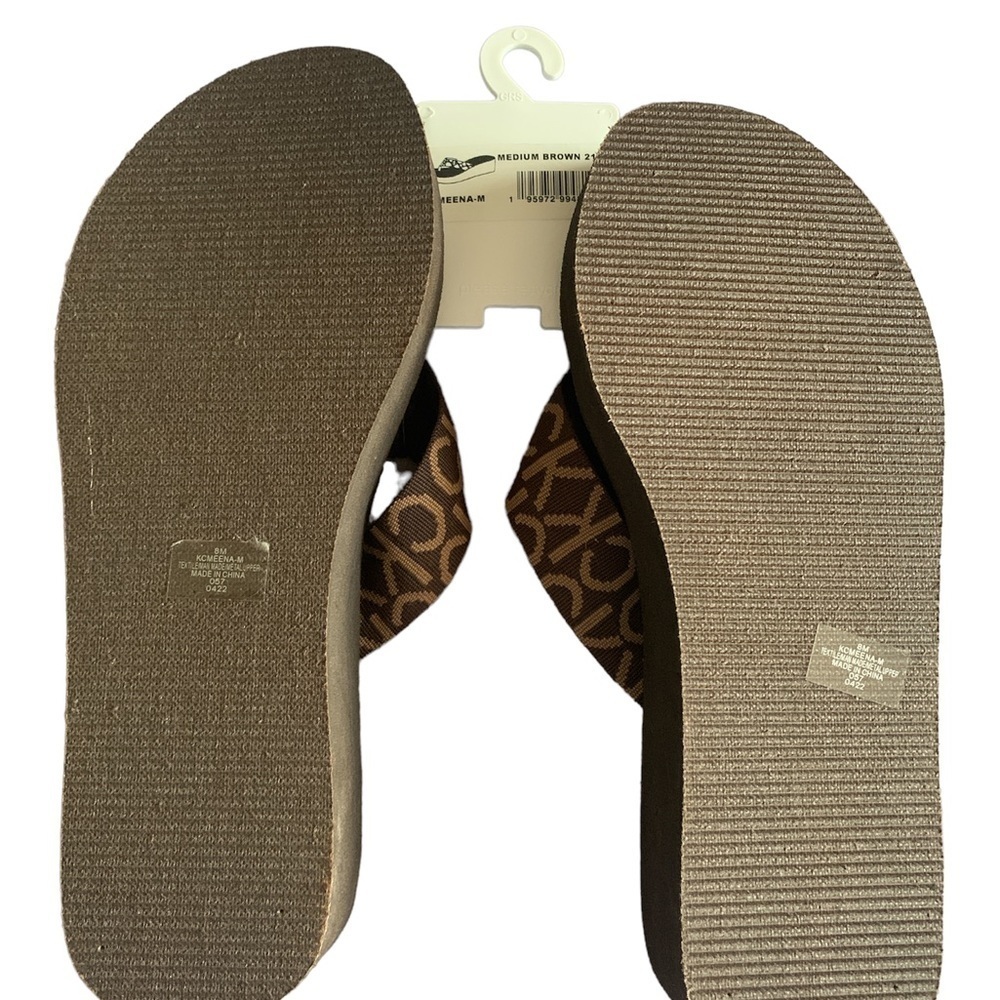 CALVIN KLEIN THONG SANDALS/SLIDES - Picture 3 of 4